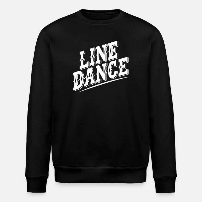 Line Dance Retro Stil - Stanley/Stella Unisex Bio-Sweatshirt ROLLER - Schwarz