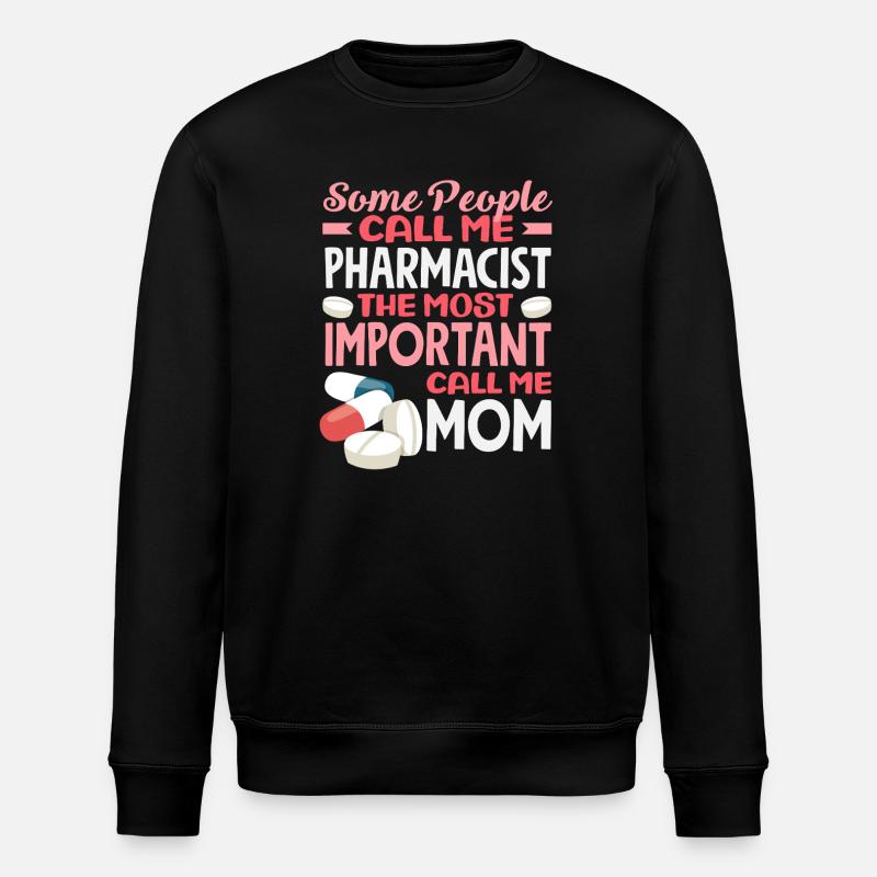 Apothekerin Mama Pharmazietechnikerin Mutter - Stanley/Stella Unisex Bio-Sweatshirt ROLLER - Schwarz