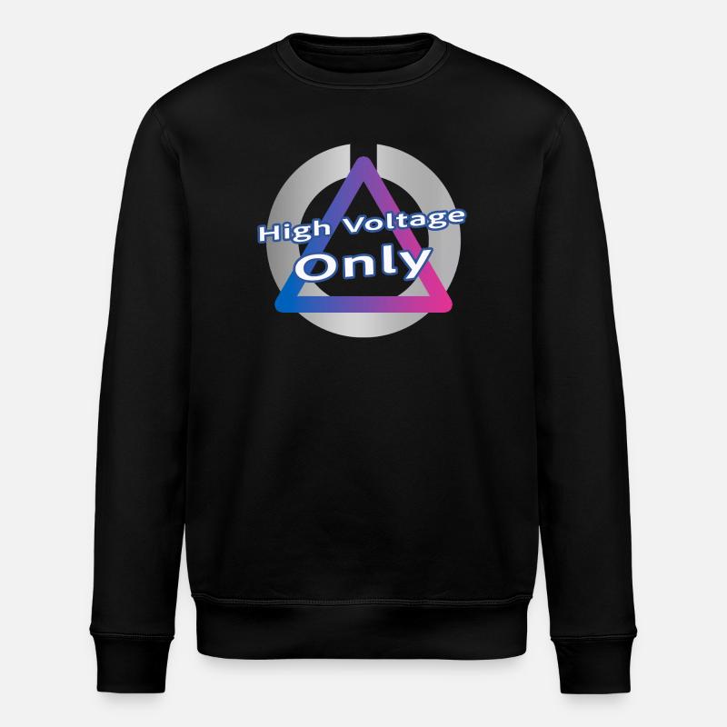Elektro-Neon - Stanley/Stella Unisex Bio-Sweatshirt ROLLER - Schwarz