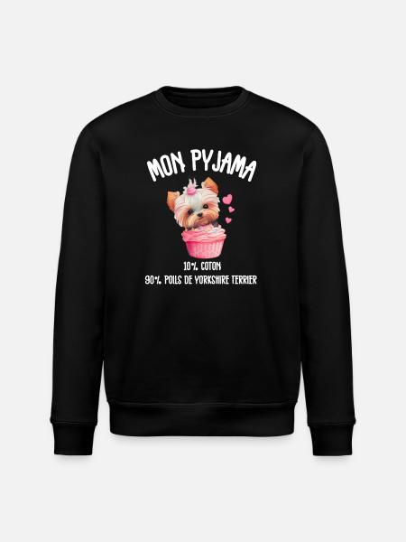 Funny Yorkshire Dog Pajamas
- Stanley/Stella ROLLER Unisex Organic Sweatshirt - black