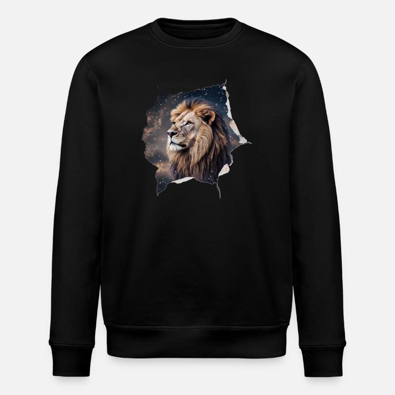 Löwe Sterne - Stanley/Stella Unisex Bio-Sweatshirt ROLLER - Schwarz