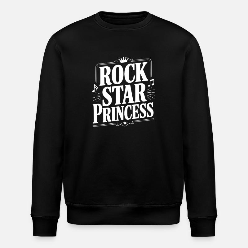 Rock Star Princess - Stanley/Stella Unisex Bio-Sweatshirt ROLLER - Schwarz