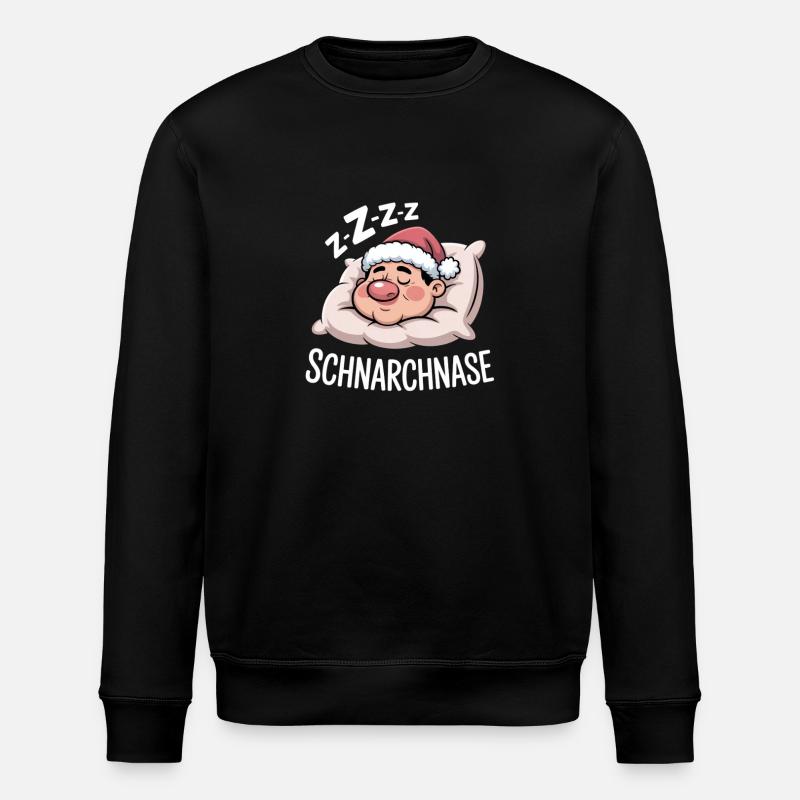 Humour du Père Noël ronflant Zzz - Sweat bio ROLLER Stanley/Stella Unisexe - noir