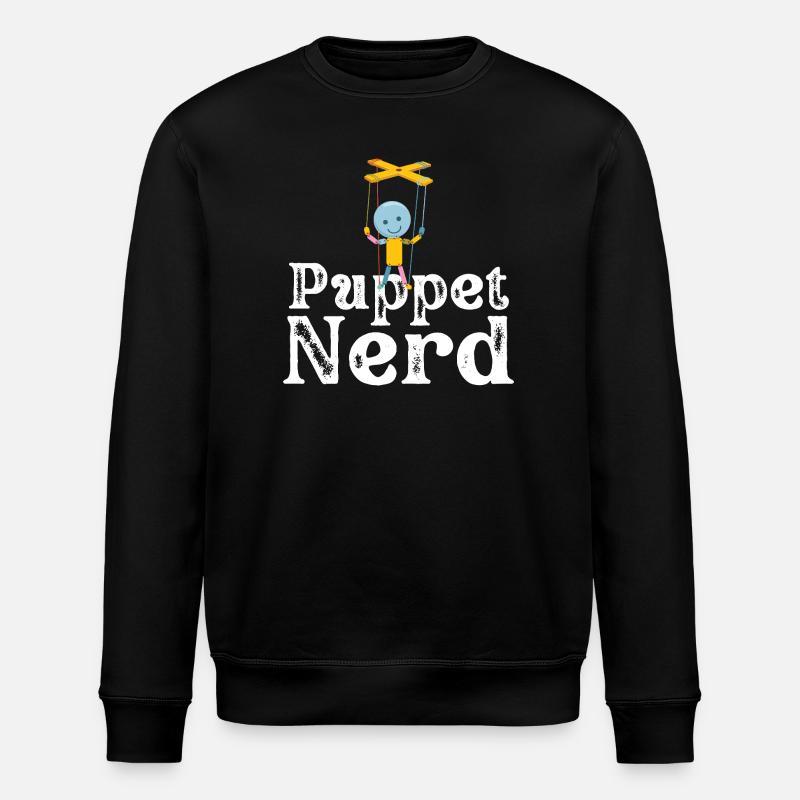 Puppet Nerd Marionette - Stanley/Stella ROLLER Unisex Organic Sweatshirt - black