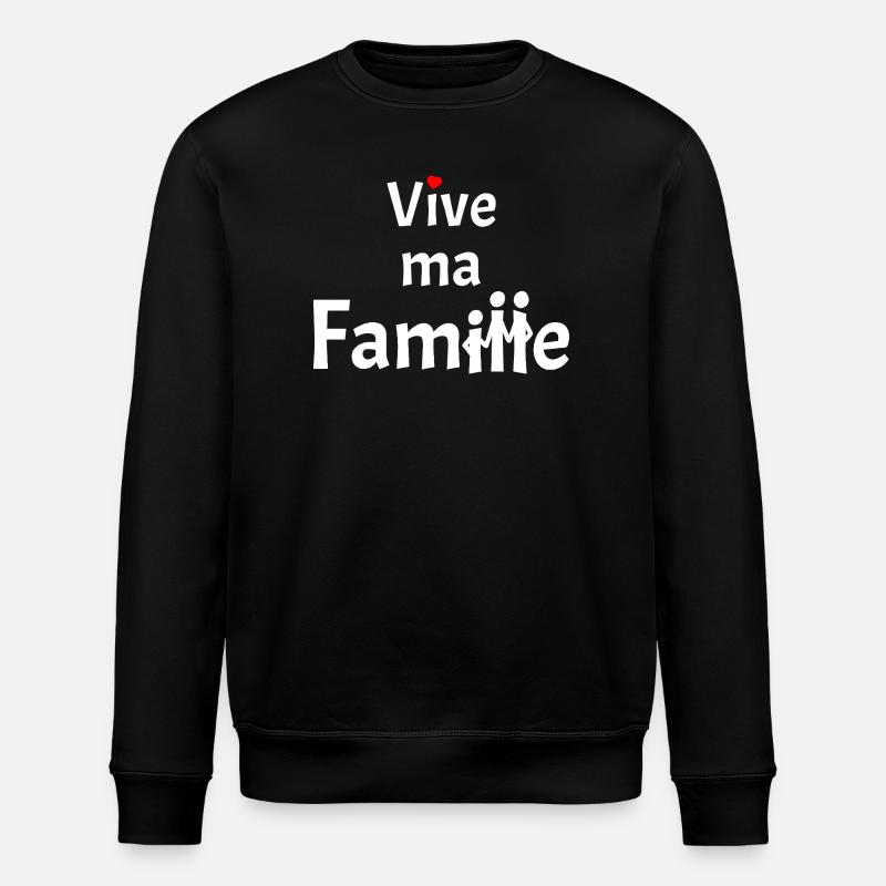 LANG LEBE MEINE FAMILIE! - Stanley/Stella Unisex Bio-Sweatshirt ROLLER - Schwarz