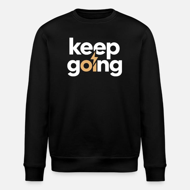 Keep Going - Motivation & Energie Blitz - Stanley/Stella Unisex Bio-Sweatshirt ROLLER - Schwarz