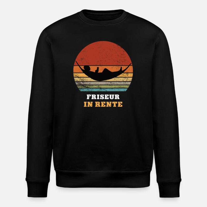 Friseur Rente Ruhestand Ruheständler Rentner - Stanley/Stella Unisex Bio-Sweatshirt ROLLER - Schwarz