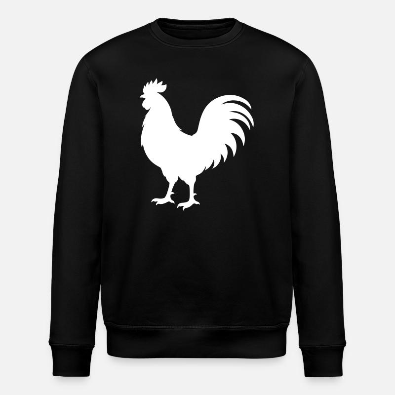 Silhouette du coq - Sweat bio ROLLER Stanley/Stella Unisexe - noir
