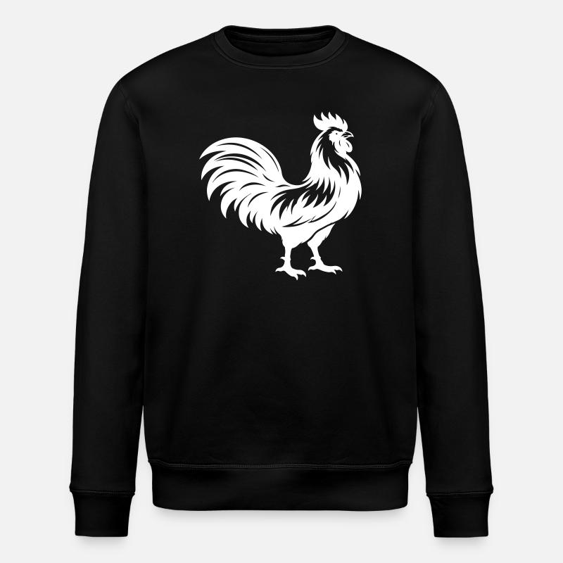 Silhouette du coq - Sweat bio ROLLER Stanley/Stella Unisexe - noir