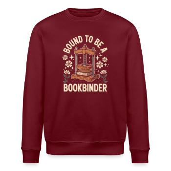 Born bookbinder - Stanley/Stella ROLLER Unisex Organic Sweatshirt - burgundy - Front - Nik (191cm)
