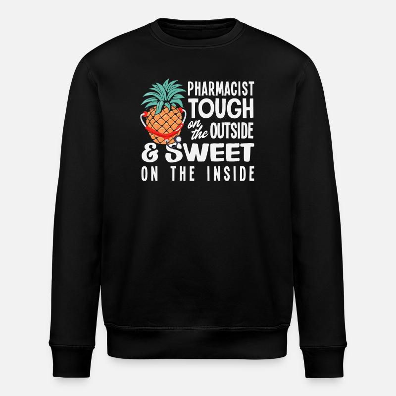 Pharmacien ananas chérie, pharmacie rigide - Sweat bio ROLLER Stanley/Stella Unisexe - noir