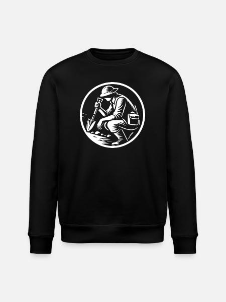 Geology Design for Real Geologists - Stanley/Stella ROLLER Unisex Organic Sweatshirt - black