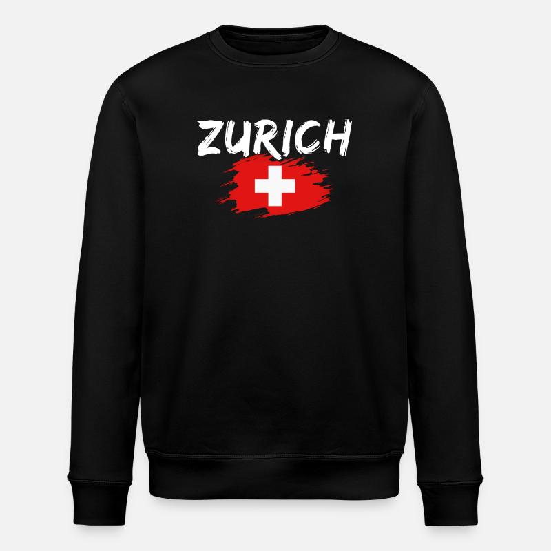 Zurich, Suisse - Sweat bio ROLLER Stanley/Stella Unisexe - noir