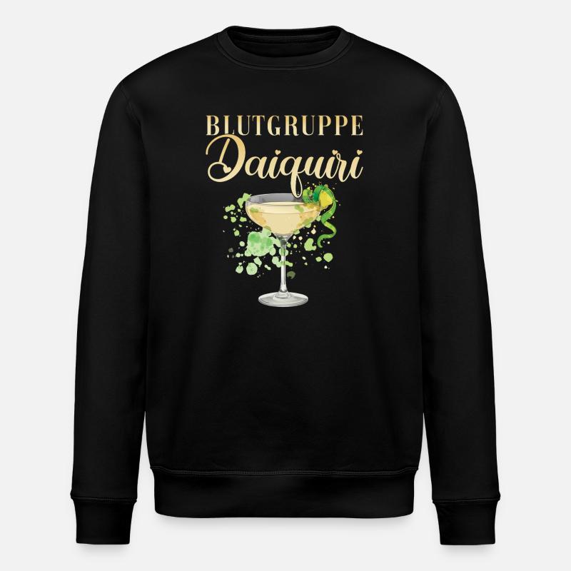 Junggesellinnenabschied Blutgruppe Daiquiri - Stanley/Stella Unisex Bio-Sweatshirt ROLLER - Schwarz
