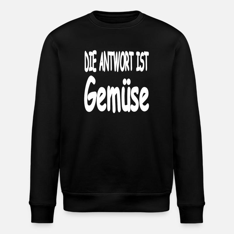 Vegetable - Stanley/Stella ROLLER Unisex Organic Sweatshirt - black