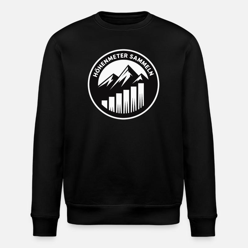 Collecter les mètres d’altitude - Sweat bio ROLLER Stanley/Stella Unisexe - noir