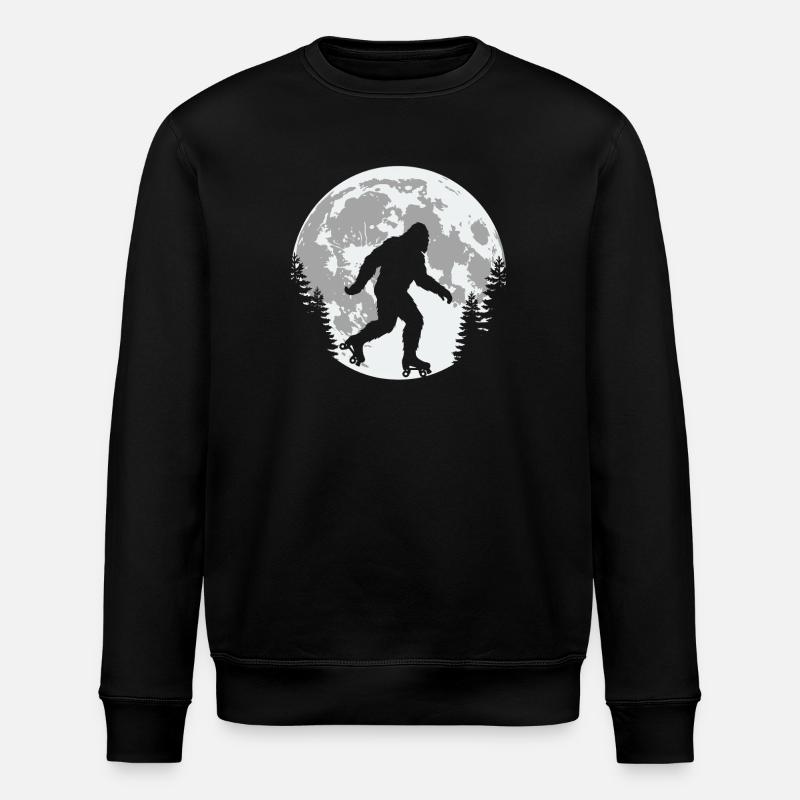 Bigfoot Rulleskøjtemåne - Stanley/Stella økologisk unisex-sweatshirt ROLLER - sort