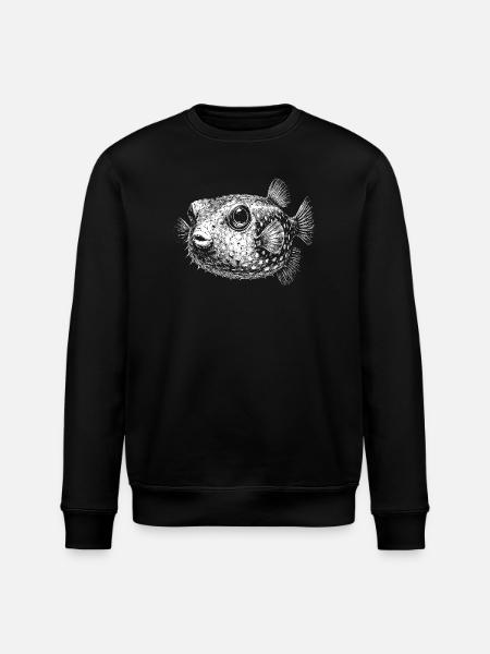 Poisson-globe - Sweat bio ROLLER Stanley/Stella Unisexe - noir