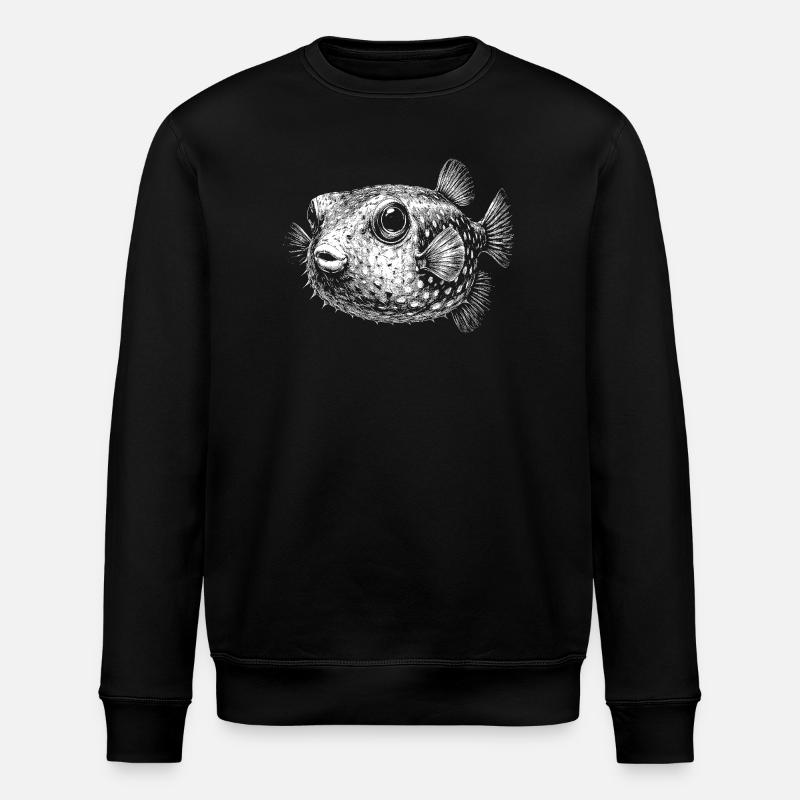 Pufferfish - Stanley/Stella ROLLER Unisex Organic Sweatshirt - black