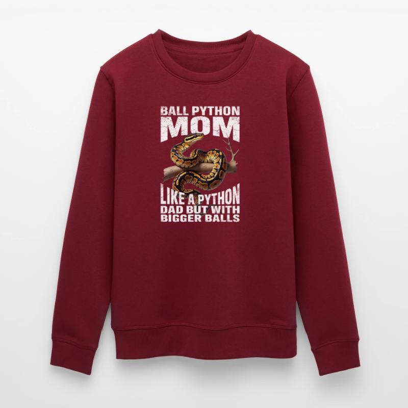 Maman Python roi Maman Serpents Terrarium Python Sweat bio ROLLER Stanley/Stella Unisexe