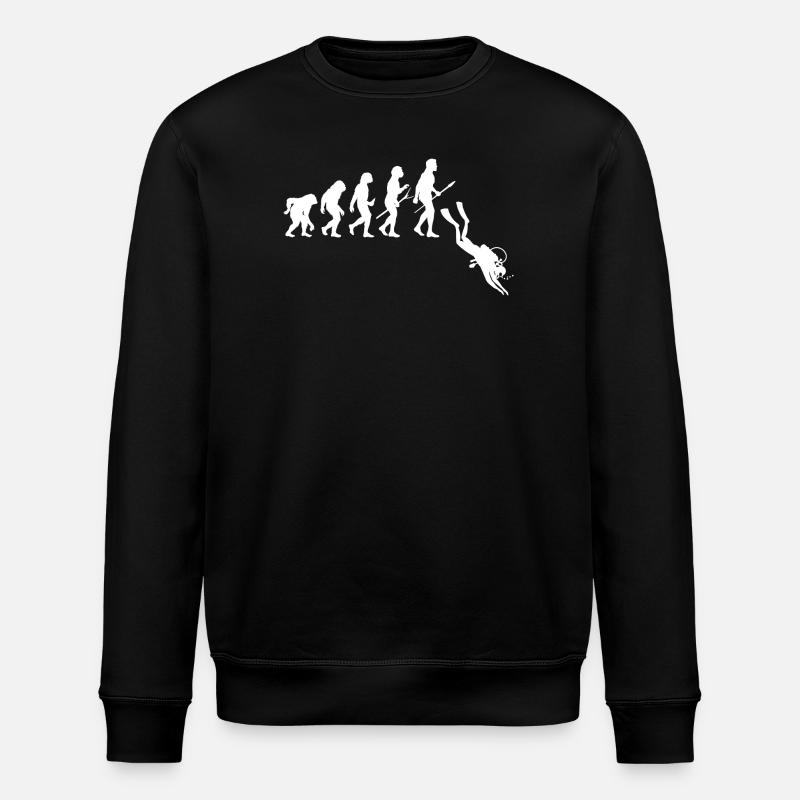 Évolution des plongeurs - Plongée - Sweat bio ROLLER Stanley/Stella Unisexe - noir