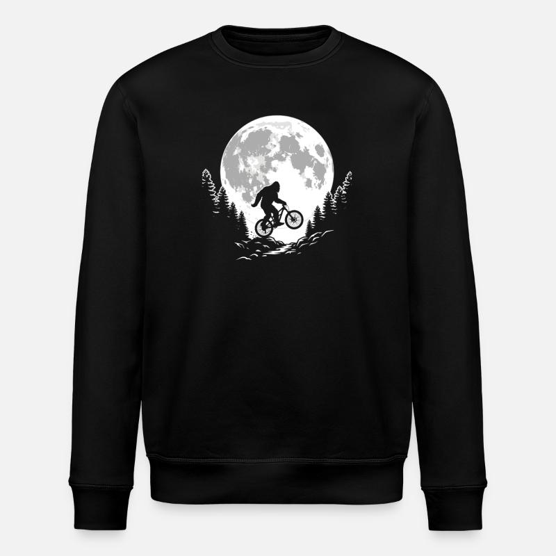 Bigfoot Mountain Biking - Stanley/Stella ROLLER Unisex Organic Sweatshirt - black