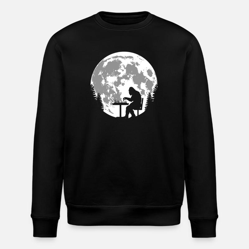 Bigfoot Chess - Stanley/Stella ROLLER Unisex Organic Sweatshirt - black