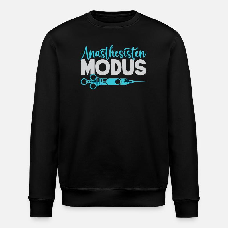 Anästhesist Modus On Anästhesie - Stanley/Stella Unisex Bio-Sweatshirt ROLLER - Schwarz
