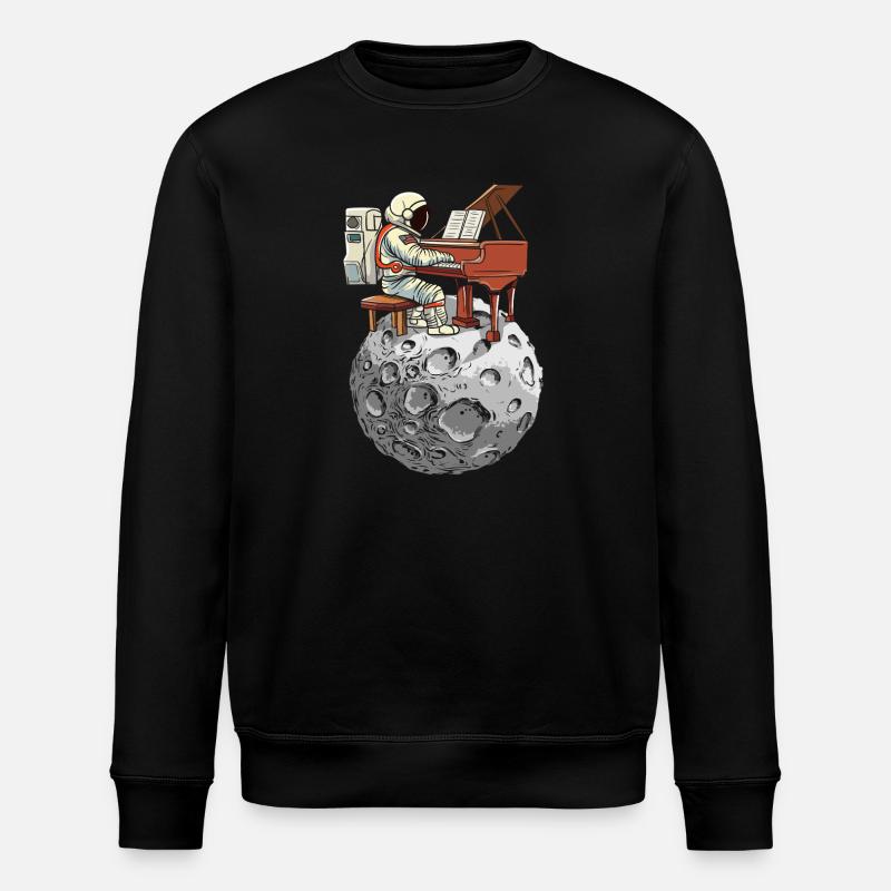 Piano d’astronaute sur la Lune - Sweat bio ROLLER Stanley/Stella Unisexe - noir