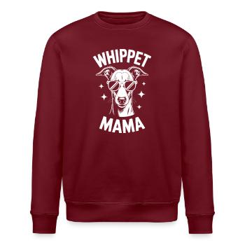 Whippet Sprüche Hund Lustiges Whippet Geschenk - Stanley/Stella Unisex Bio-Sweatshirt ROLLER - Burgunderrot - Vorne - Nik (191cm)