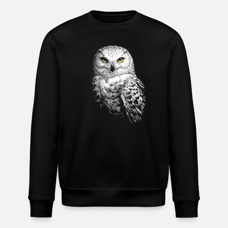 Harfang des neiges - Sweat bio ROLLER Stanley/Stella Unisexe - noir