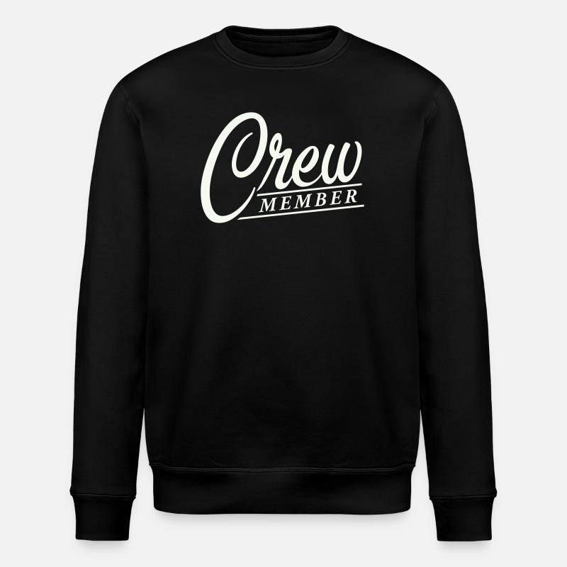 crew member - Stanley/Stella ROLLER Unisex Organic Sweatshirt - black