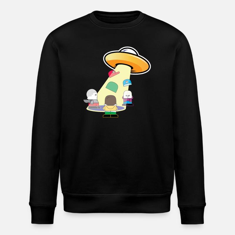 UFO-Haus-Trupp - Stanley/Stella Unisex Bio-Sweatshirt ROLLER - Schwarz