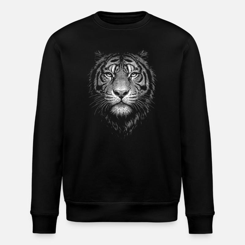 Tiger - Stanley/Stella ROLLER Unisex Organic Sweatshirt - black
