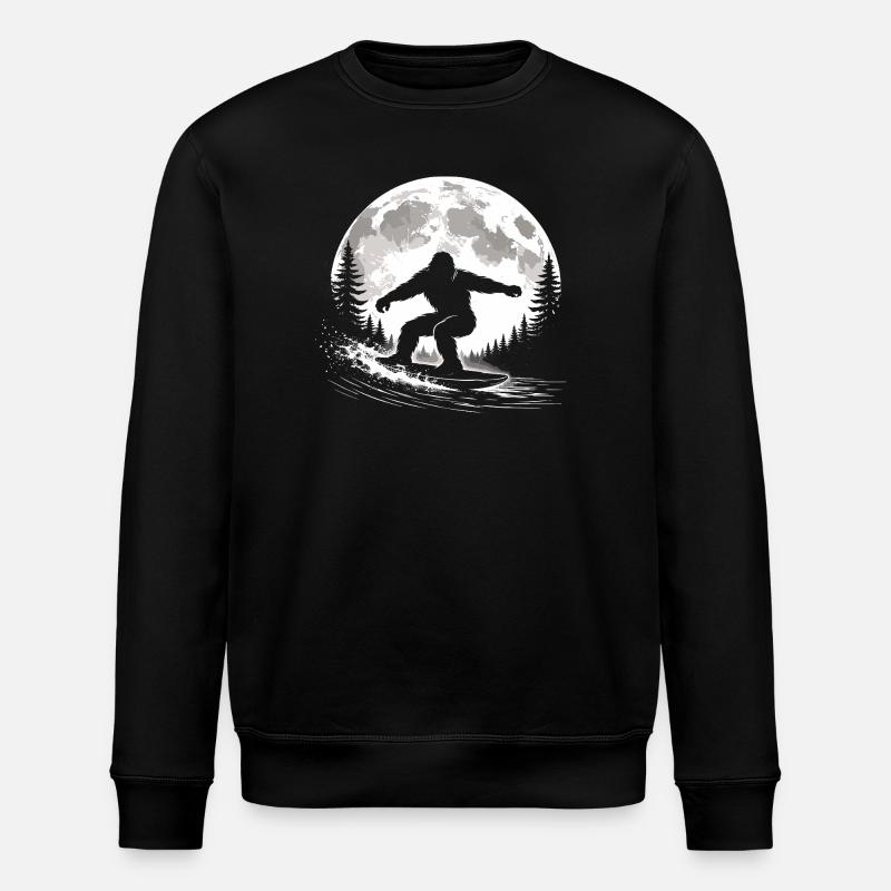 Bigfoot Surf - Sweat bio ROLLER Stanley/Stella Unisexe - noir