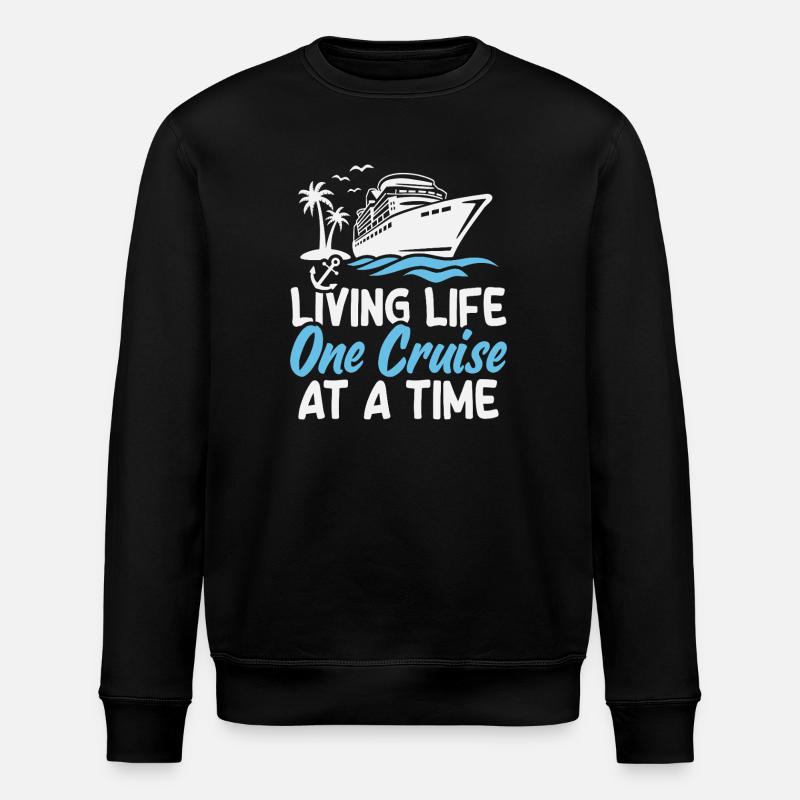 Cruise Ship Summer Vacation Trip - Stanley/Stella ROLLER Unisex Organic Sweatshirt - black