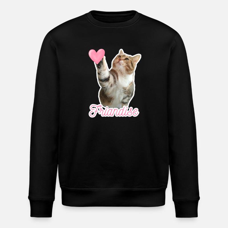 Missty Check Treat - Stanley/Stella Unisex Bio-Sweatshirt ROLLER - Schwarz