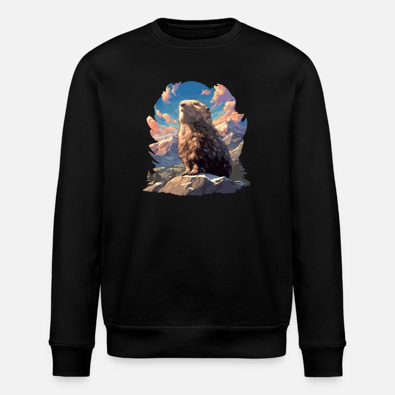 Lemmings Lemming - Stanley/Stella ROLLER Unisex Organic Sweatshirt - black