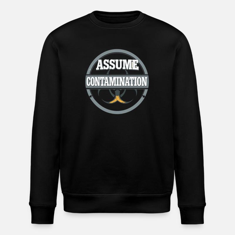 microbiology - Stanley/Stella ROLLER Unisex Organic Sweatshirt - black