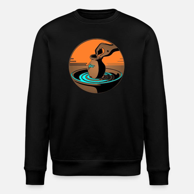 Zen Pottery Master – Blaue Ausgabe - Stanley/Stella Unisex Bio-Sweatshirt ROLLER - Schwarz