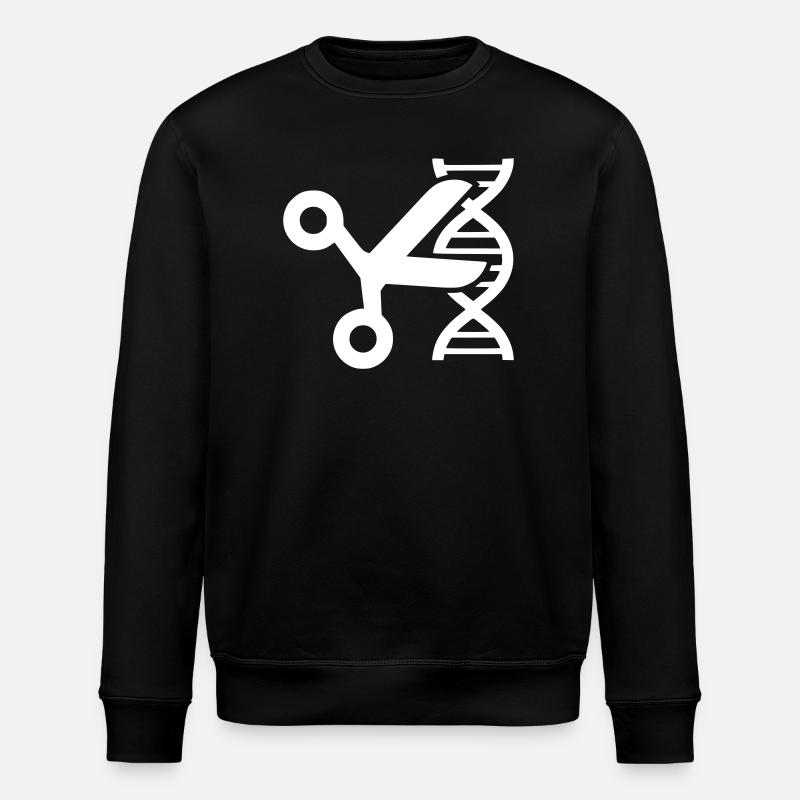 CRISPR DNA Scissors Genetics - Stanley/Stella ROLLER Unisex Organic Sweatshirt - black