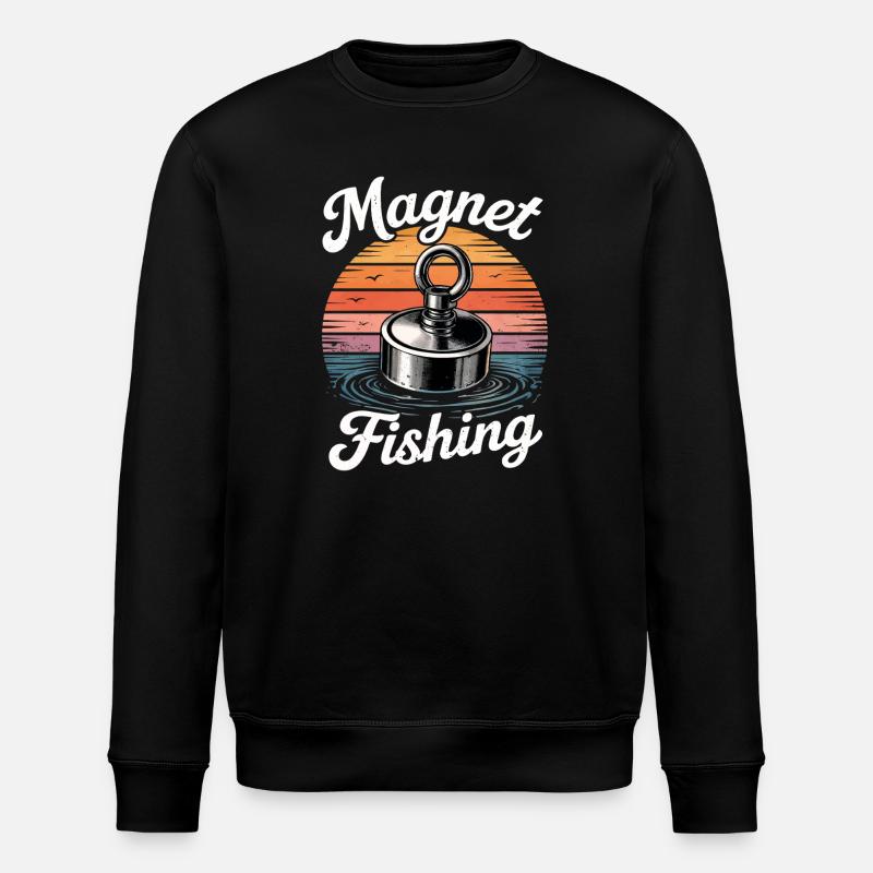 Magnetfiskeri - Stanley/Stella økologisk unisex-sweatshirt ROLLER - sort