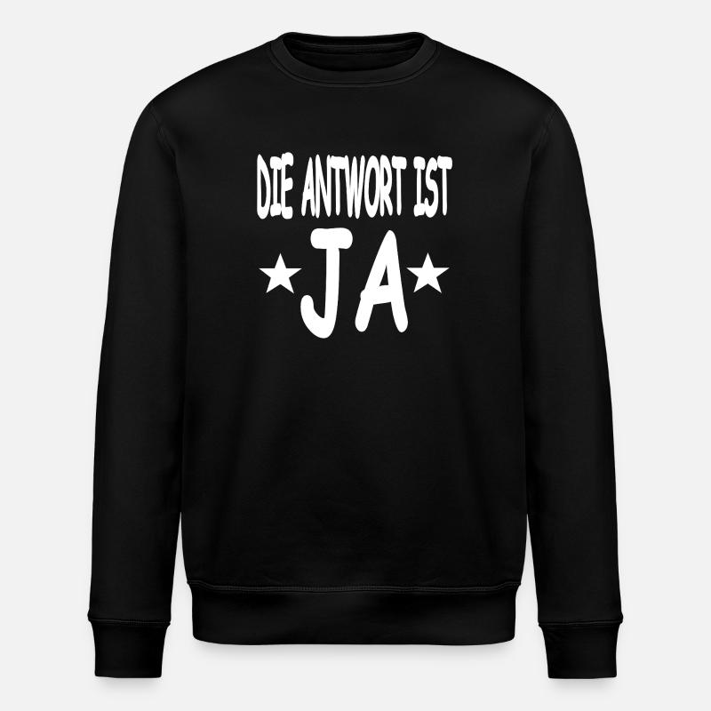 Ja - Stanley/Stella Unisex Bio-Sweatshirt ROLLER - Schwarz