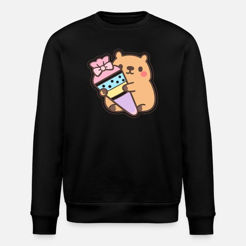 Capybara Schulkind – 1. Klasse - Stanley/Stella Unisex Bio-Sweatshirt ROLLER - Schwarz