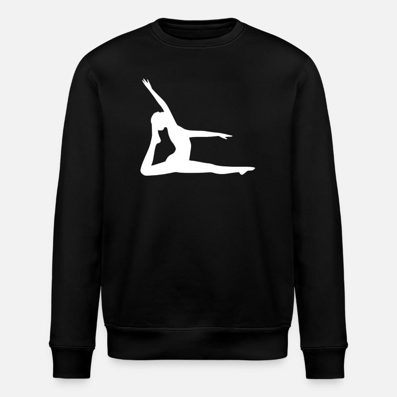 Yoga Silhouettes Blanches - Sweat bio ROLLER Stanley/Stella Unisexe - noir