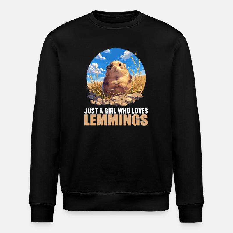 Lemmings Lemming - Stanley/Stella ROLLER Unisex Organic Sweatshirt - black