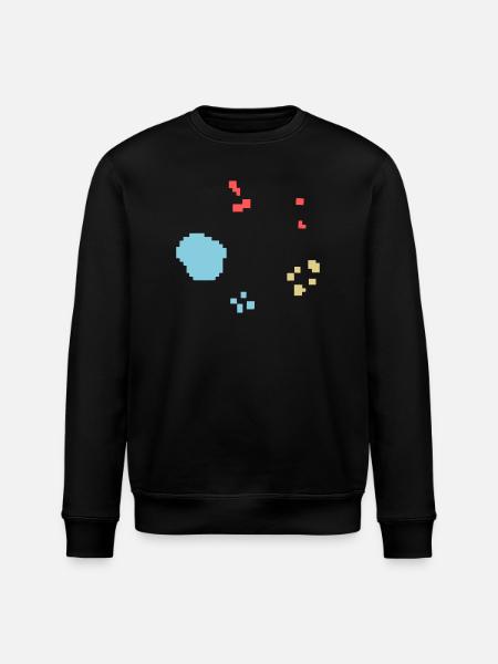 Bakterien Kultur Pixel Bunt - Stanley/Stella Unisex Bio-Sweatshirt ROLLER - Schwarz