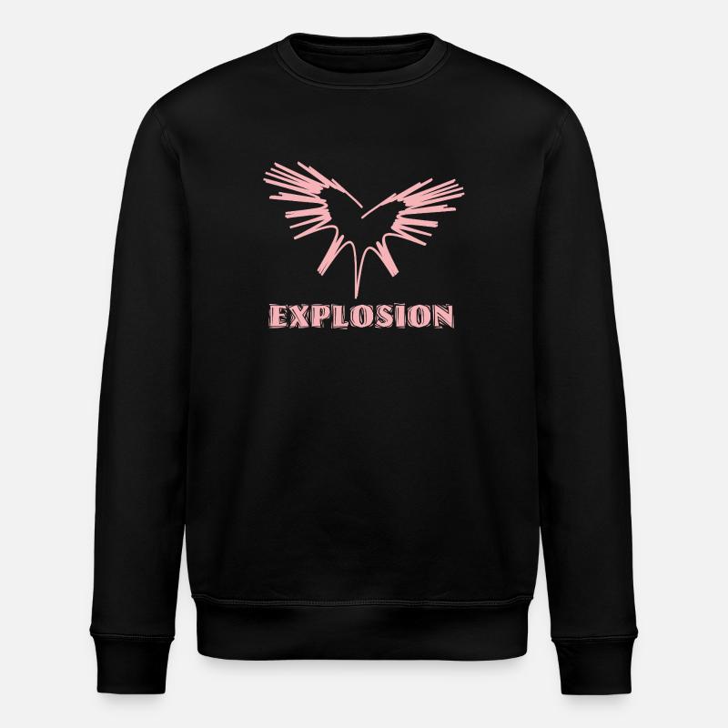 Love Explosion - Stanley/Stella ROLLER Unisex Organic Sweatshirt - black