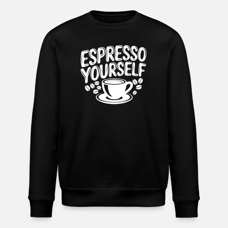 Espresso Yourself Coffee Delight - Stanley/Stella ROLLER Unisex Organic Sweatshirt - black