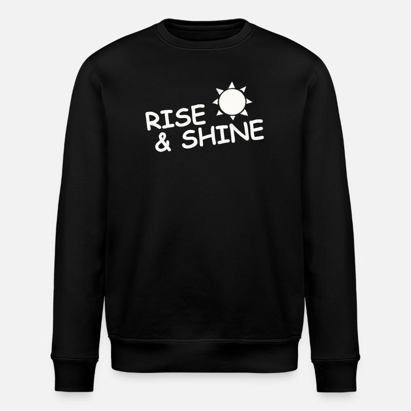 RISE & SHINE - Stanley/Stella Unisex Bio-Sweatshirt ROLLER - Schwarz
